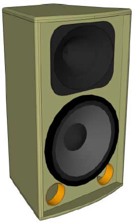 Caixa de alta performance com 2 vias para alto falantes de 12 polegadas Esta caixa foi muito bem elaborada para suportar uma potência nominal de 450 watts rms, eu fiz duas dessas para uso próprio e gostei bastante da rigidez acústica, na sua...