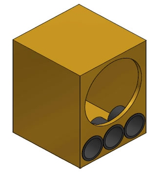 Projeto automotivo de 15 polegas 3 dutos Construida com compensado de MDF de 20mm // Lomadee, uma nova espécie na web. A maior plataforma de afiliados da América Latina.