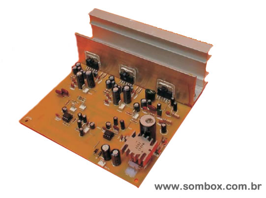 Faça você mesmo o seu amplificador para HOME THEATER de 100 w RMS Este circuito é muito fácil, barato e de excelente qualidade sonora para montar e supera muitos amplificadores que você compra nas lojas. O seu circuito tem três saidas de som...